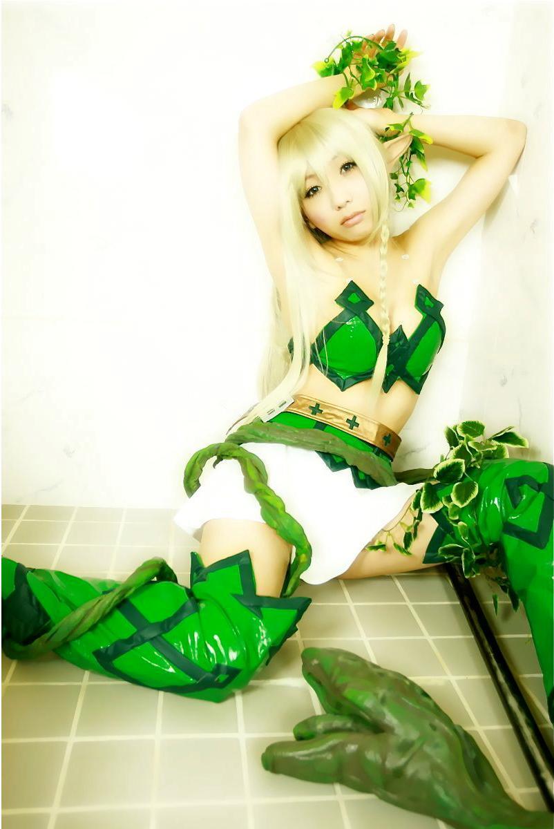 [Cosplay]  Queens Blade  Echidna & Alleyne Vs Tentacles SP2